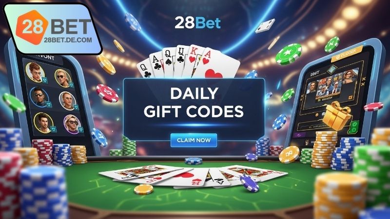 Cách tham gia game bài trực tuyến tặng giftcode mỗi ngày 28Bet