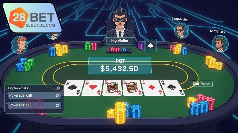 Ưu điểm Poker trực tuyến 28BET